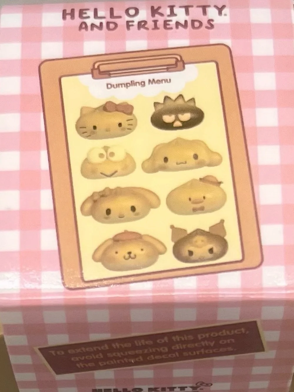 SANRIO Hello Kitty and Friends Mystery Squishy Dumpling - Beige & Pink Original